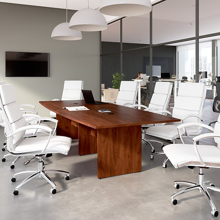 Bush Business Furniture 120W x 48D Boat Shaped Conference Table