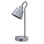Simple Designs Sleek Essentials LED Desk Lamp, 16", with USB Ports, Gray (LD1073-GRY)~#|#~1FD177AB-9533-4CDA-88857A16E05F084E_sc7