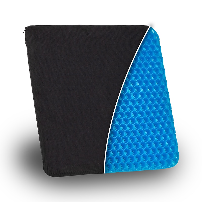 Mind Reader Ergonomic Seat Cushion with Gel Core, Black (HCMB-BLK) image 1