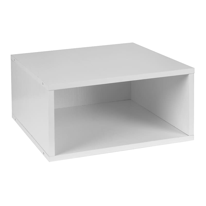 Niche Cubo 5.5" x 12" Cube Storage, White Wood Grain (PC1206WH) image 1