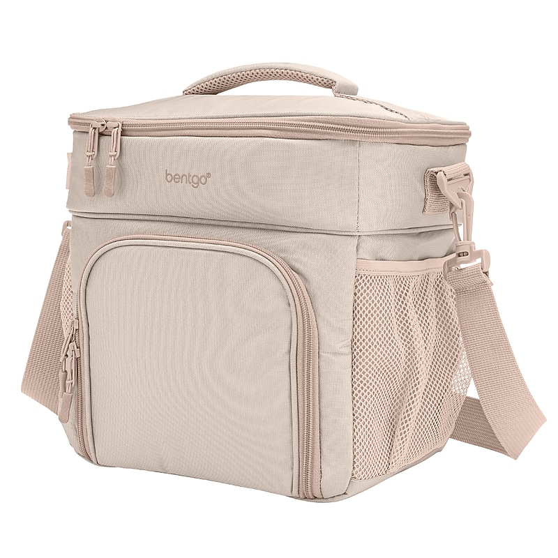 bentgo Prep Deluxe Insulated Multimeal Bag, 5-Compartment, Sand (BGPRPBAG-SD) image 1