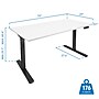 Mount-It! 55"W Electric Adjustable Standing Desk, White/Black (MI-18064)~#|#~1FDB5DA3-D3F6-4B11-AFC7DA06FA681DB0_sc7