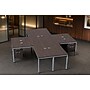 Boss Office Products Simple System 66"W L-Shaped Desk with Pedestal, Driftwood, 4/Set (SGSD019-102)~#|#~1FDFB1A8-5EFD-4097-A6EA22C1FB046286_sc7