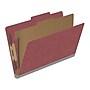 Medical Arts Press Pressboard Classification Folder, 1 Divider, 2" Expansion, Legal Size, Dark Red, 10/Box (DV-T52-14-3ARD)~#|#~1FE1D5DF-3B46-4FB8-BE4F414D3B41E96E_sc7