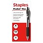Staples ProGel™ Retractable Gel Pen, Extra Fine Point, 0.5mm, Black Ink, Dozen (ST63009)~#|#~1FE465A7-E204-4CC6-A9BBE320EF279C4A_sc7