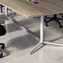 Bush Business Furniture 72"W x 36"D Boat Shaped Conference Table, Modern Hickory/Cool Gray Metallic (99TBM72MHSVK)~#|#~1FE5749D-5B16-41B3-8603DAC99137CA59_sc7