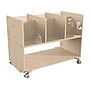 Flash Furniture Bright Beginnings Mobile 7-Section Storage Cart, 24.5"H x 31.5"W x 19.75"D, Brown (MK-KE24275-GG)~#|#~1FE5C015-F57B-40FC-B19B9785EC173617_sc7