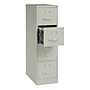 Hirsh Commercial 4-Drawer Vertical File Cabinet, Letter Size, Lockable, 52"H x 15"W x 26.5"D, Light Gray (14029)~#|#~1FE78772-1F9C-47D1-805E05F14F86B032_sc7