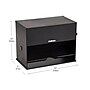 Mind Reader Plastic Straw Dispenser, Black (STRAWPUSH-BLK)~#|#~1FE8434C-679C-4E54-B80C301930F1D08D_sc7
