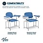 Viva Comfort Wide Adjustable Bariatric Phlebotomy Blood Drawing Chair, 500 lbs. Capacity, Blue (ADI997-01D-BLU-HD-MK)~#|#~1FE84F5D-153A-402A-9B10961E04FEA189_sc7