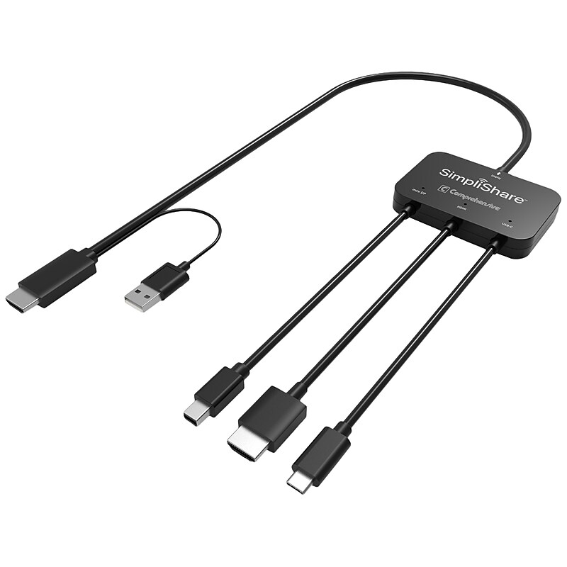 Comprehensive SimpliShare 5-Port USB-C Hub, Black (SSH-500T) image 1