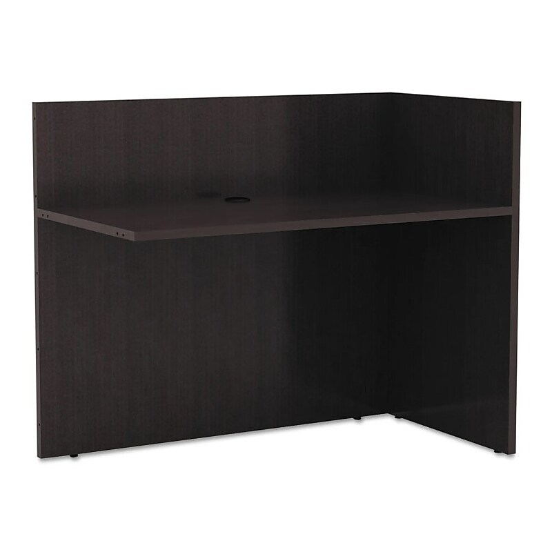 Alera Valencia Reversible Reception Return, 44w X 23 5/8d X 41 1/2h, Espresso (ALEVA324424ES) image 1
