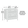 Sauder Tiffin Line Commercial 2-Drawer Lateral File Cabinet, Letter/Legal Size, Lockable, 31"W x 20"D, Raven Oak (433269)~#|#~1FF77969-95BE-4570-A0BCAD860A26C8CA_sc7