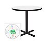 Correll 36" Round Dry-Erase Markerboard Cafe Table, Frosty White/Black (BXT36DER-80)~#|#~1FFCD065-042B-4629-AB78EBCAAF0EC628_sc7