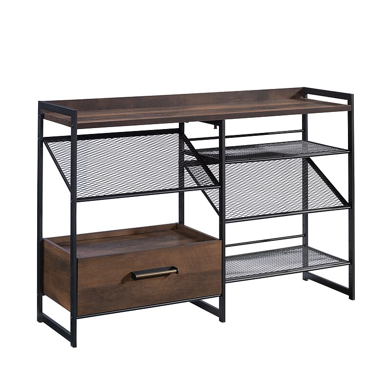 Sauder Briarbrook 36"H Bookcase, Barrel Oak (430266) image 1
