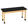 Diversified Woodcrafts Perpetulab Rectangular Science Lab Table, 60" x 24", Oak (P7606K30N)~#|#~20095FDB-FE83-4DAF-A8FFDC576C652786_sc7