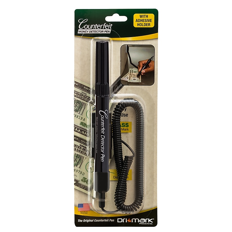 Dri Mark Counterfeit Bill Detector Marker Pen with Coil (351BCL) image 1