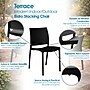 Regency Niche Terrace 5-Piece Square Dining Set, 31.5"D x 31.5"W, Black (TOB3131BK41BK)~#|#~200C98A0-C114-4B21-A1F52331BDD3449B_sc7