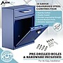AdirOffice Steel Ultimate Locking Wall Mounted Interoffice Mailbox, Medium, Blue~#|#~200DC741-FA58-4BCE-89E813AB4FCCBDA9_sc7