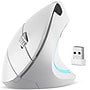 Delton S12 Wireless Ergonomic Vertical Computer Mouse, White (DMERG12WBWH)~#|#~20104DA0-E775-4893-BFE329C525AEE8D1_sc7