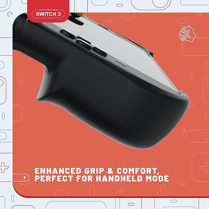 4Gamers Clip-on Console Case, Switch 2 Compatible, Black (S2-CCC
