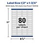 Avery Laser/Inkjet Rectangle Multipurpose Labels, 0.5" x 1.75", White, 8000 Labels/Box (94203)~#|#~20135437-5D6C-48FF-AF93202378170C59_sc7