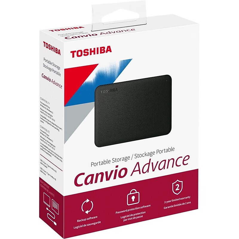 Toshiba HDTCA10XR3AA Canvio Advance Portable Hard Drive image 1
