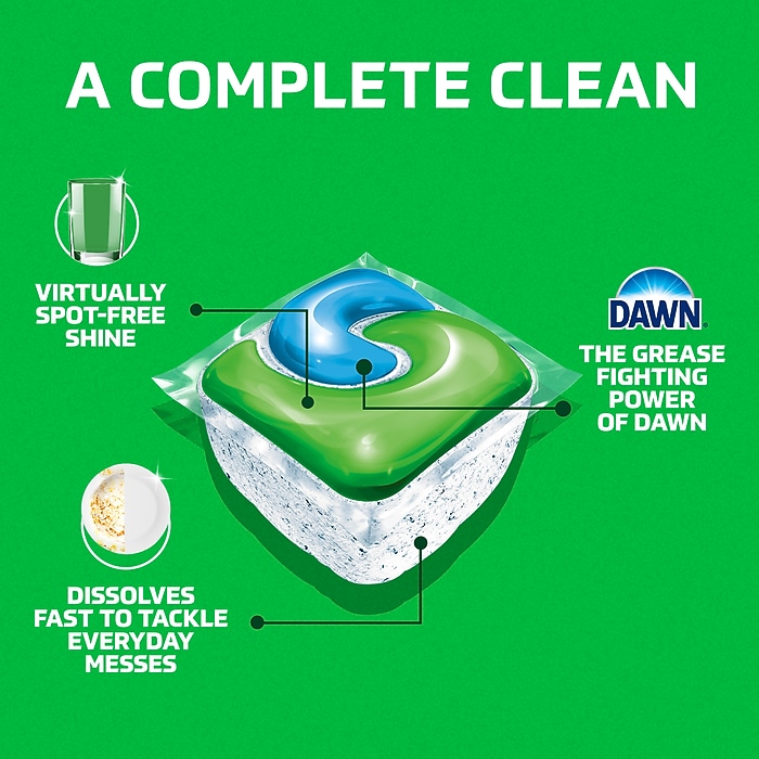 Cascade Complete ActionPacs Dishwashing Detergent Pacs, Fresh