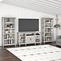 Bush Furniture Key West Tall TV Stand with Set of Two Bookcases, Screens up to 65", Linen White Oak (KWS027LW)~#|#~201EC013-7659-4BE6-9474CE9F0B328677_sc7