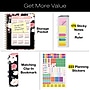 2027 Excello Brands 9" x 11" Weekly & Monthly Standard Planner, Paperboard Cover, Black Floral Pink (FSHN-CY27-8511-06)~#|#~201FFA57-24AC-4D89-BCC7DBBE26FE8514_sc7