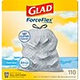 Glad ForceFlex 13 Gallons Drawstring Kitchen Trash Bags, Fresh Clean with Febreze Freshness, Gray, 330 Total Bag (78563)~#|#~20206C73-A55C-48B8-901C7A6A7A404DA4_sc7