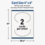 Avery Oval Integrated Cards, Matte White, 100/Pack (19479399711)~#|#~2027104F-64F3-408F-947F5B8DA94AB1D5_sc7