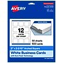 Avery Arched Square Business Cards, Matte White, 600/Pack (19479398884)~#|#~20287F35-E626-4018-AEE17D4321AEB4F0_sc7