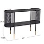 Storied Home Metal Console Table, Black (AH1436)~#|#~2028AA44-0548-4360-8E0E9C0D1EEF493C_sc7