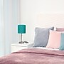 Creekwood Home Oslo 19.5" LED Table Lamp with USB Port, Brushed Steel/Teal Shade (CWT-2012-TL)~#|#~202CBC10-C93C-4962-9EE232BD29D41BC8_sc7