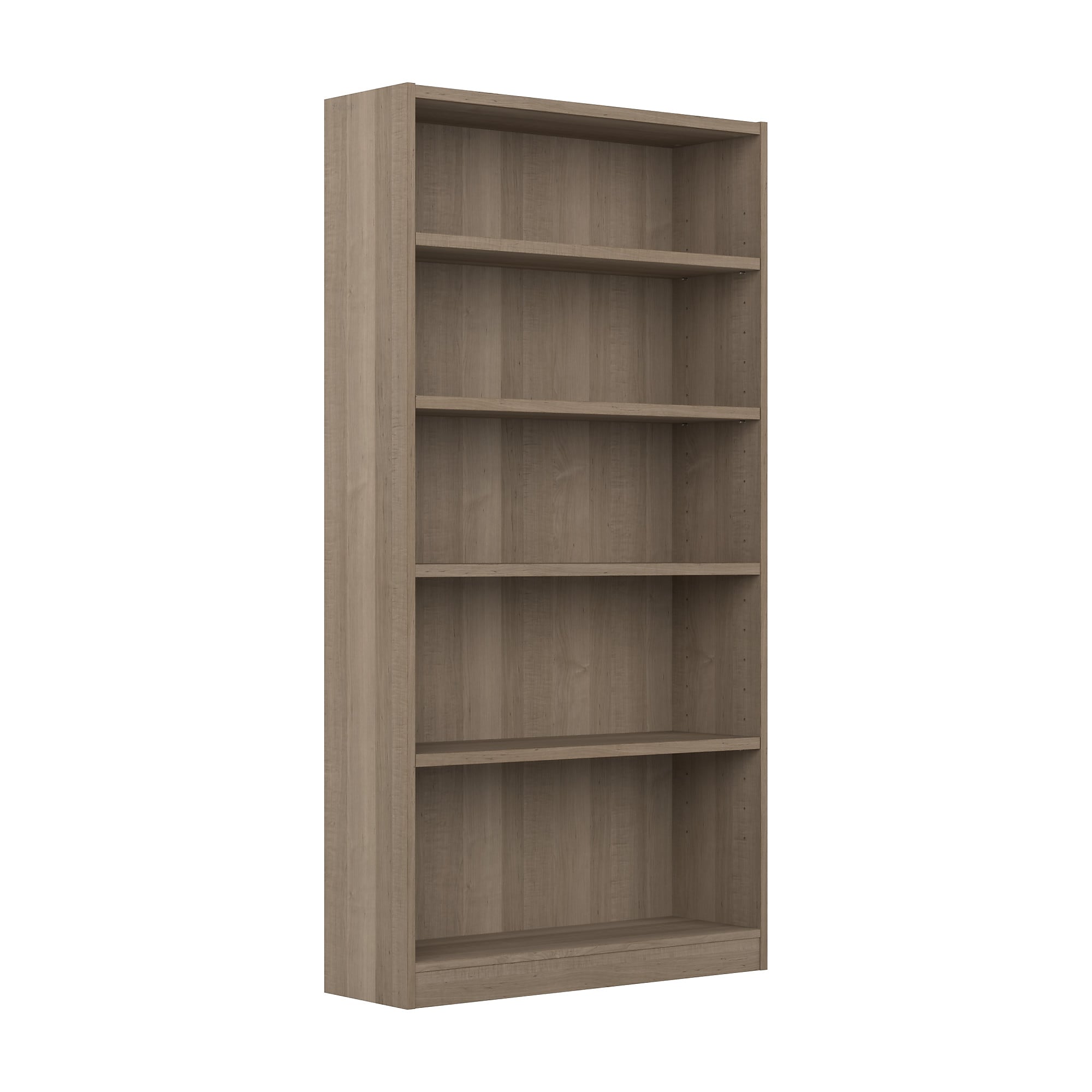 Bush Furniture Universal 72″H 5-Shelf Bookcase with Adjustable Shelves, Ash Gray Laminated Wood (WL12427) Sansujyuku sansujyuku.com
