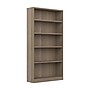 Bush Furniture Universal 72"H 5-Shelf Bookcase with Adjustable Shelves, Ash Gray Laminated Wood (WL12427)~#|#~202DE3F6-E2EB-410E-A9AA095D4DFC659F_sc7