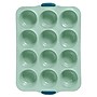 Starfrit Silicone 14" x 19.5" Muffin Pan, Sage Green (092750-006-NEW1)~#|#~203317F3-EB2D-4A61-BBEC212C1BFEDE8C_sc7