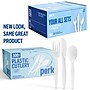 Perk™ Polystyrene Assorted Cutlery, Medium-Weight, White, 300/Pack (PK56406)~#|#~20338A71-1762-4102-BF7040B0D0C07EB7_sc7