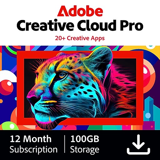 Adobe Creative Cloud Pro for 1 User, Windows/macOS, Download | Staples