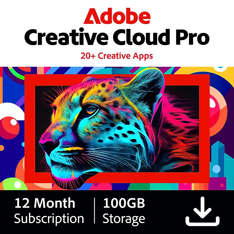 Adobe Creative Cloud Pro for 1 User, Windows/macOS, Download image 1