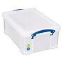 Really Useful Box 9.51 Quart Storage Box with Latching Lid, Plastic, Clear (9L CL)~#|#~203B4402-8DA9-41F3-8D5DE4B3F8D6ED76_sc7