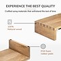 Anji Mountain Mango Wood Monitor Stand with Two USB Ports, Up to 32" Monitor, Natural (MS-FNG-MNG-P)~#|#~203EAEEB-14C7-4045-AEEF9AE3D775747B_sc7