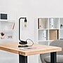 Lalia Home Studio Loft Modern Iron Desk Lamp, 18.8", with USB Port, Matte Black (LHD-2002-BK)~#|#~20402D48-85BC-4382-873EBED17DA4FFD4_sc7