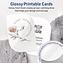 Avery Leaf Integrated Cards, Glossy White, 200/Pack (19479399112)~#|#~2042C40B-872F-4305-AC09A419AD36DA9C_sc7