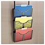 Recycled Plastic Cubicle Triple File Pocket, Black~#|#~204437A7-6A2F-47D3-97E927FEB5ADFF88_sc7