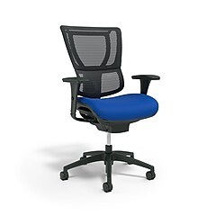 Union Scale FlexFit Ergonomic Mesh Swivel Task Chair Blue Black UN59413 Staples