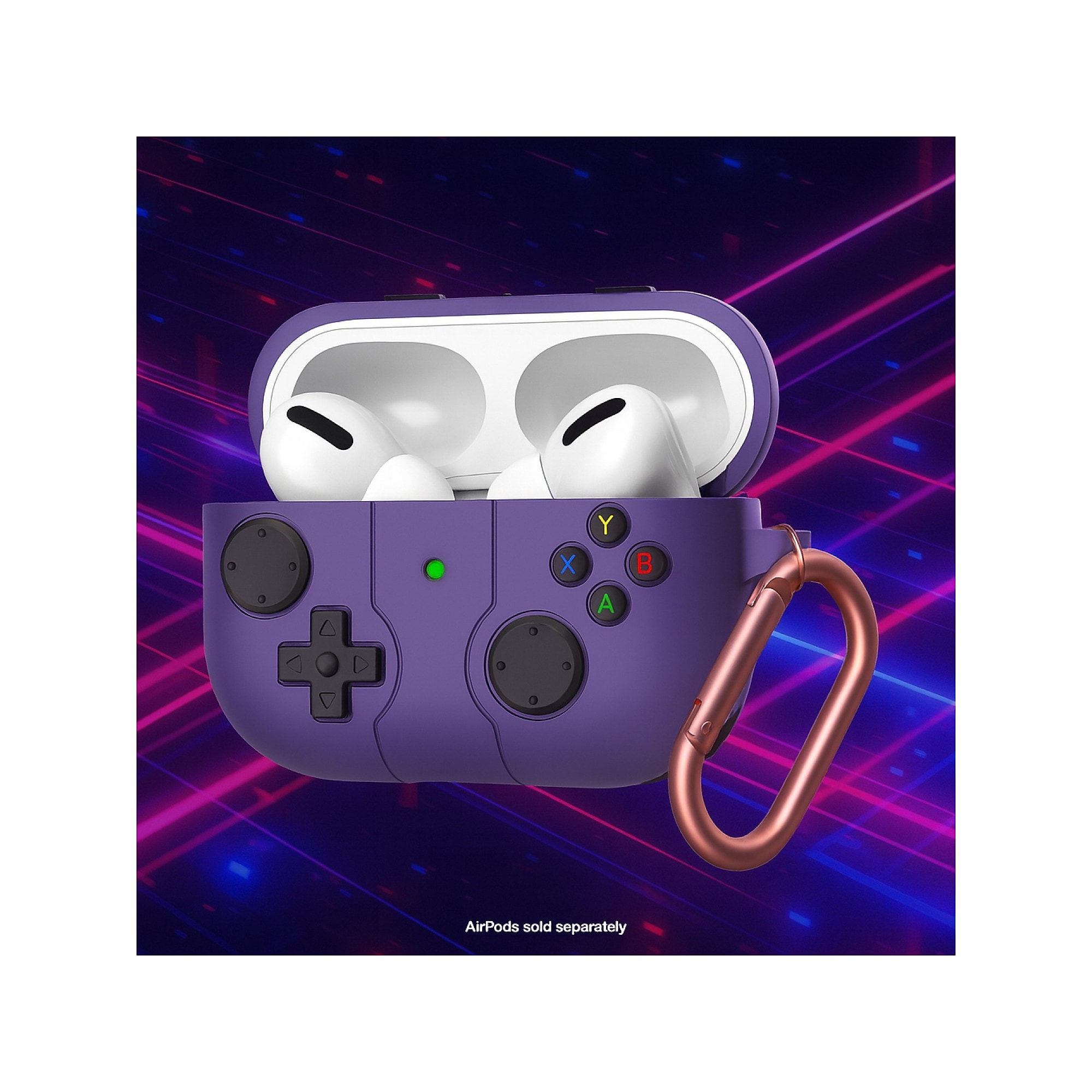 SaharaCase Inspire Series Silicone Case with Premium Clip for Airpods Pro 3, Shock Absorbing, Purple Orchid (HP00227) Sansujyuku sansujyuku.com