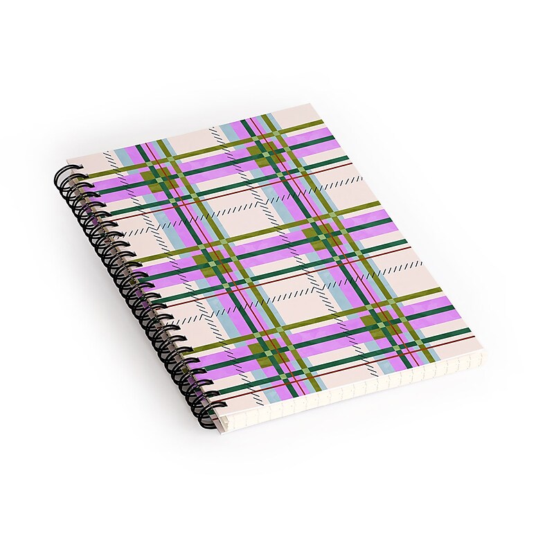 DENY Designs Colorful Stripes Fusion 1-Subject Professional Notebooks, 5.5" x 8.25", Dotted, 60 Sheets (89123-NOBS01) image 1