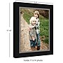 Amanti Art Eva Black Silver Narrow 11" x 14" Polystyrene Picture Frame, Matte (A42677345402)~#|#~205D35CC-012C-4990-B3D959D7039E9DBC_sc7